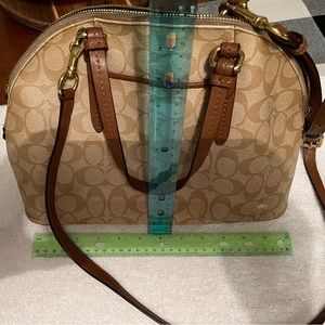 Tan COACH Satchel